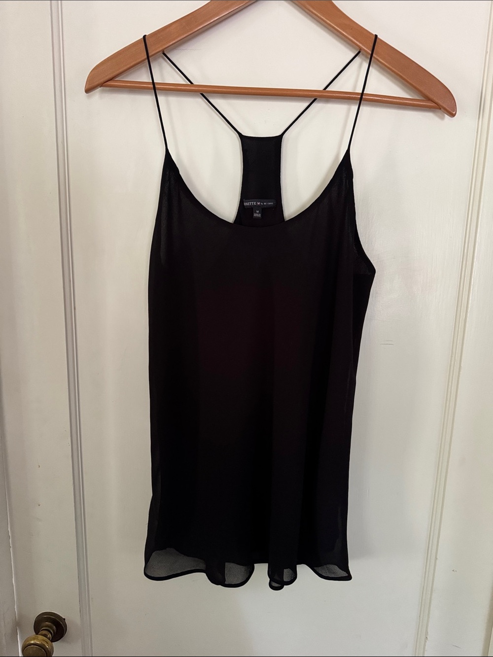 Black Spaghetti-Strap Tank